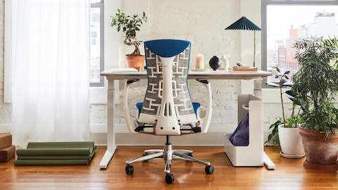 Embody Chair with Renew Sit-to-Stand Desk